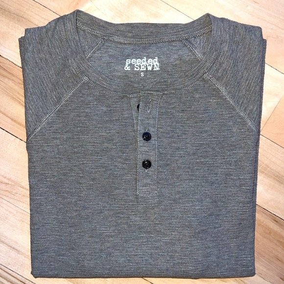 Seeded & Sewn Other - Men’s Seeded & Sewn Long Sleeve Henley​